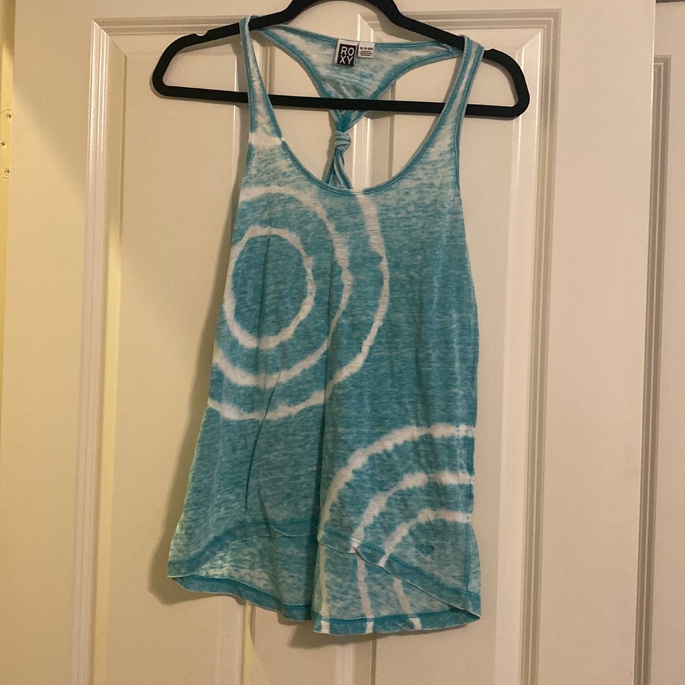 Roxy Twist Back Patterned Tank Top